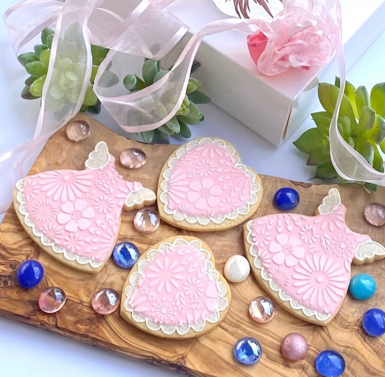 Girl’s Dress Cookies for Baby Showers, Baptism or Birthdays, Custom Baby Onesies Sugar Cookies, Baby Shower Cookies
