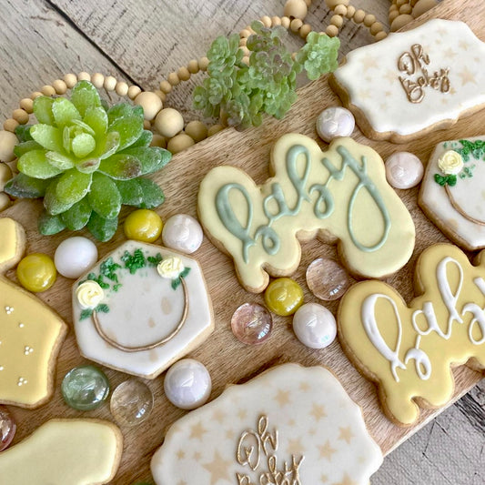 Floral Baby Shower Cookies