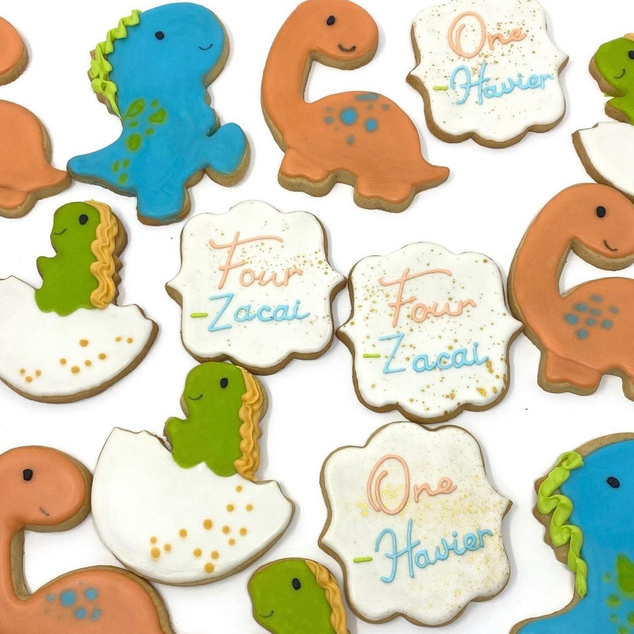 Dinosaur Cookies, sugar cookies, dinosaur party, decorated cookies, dinosaur birthday, dinosaur favors