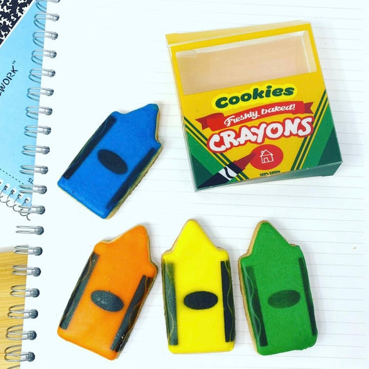 Crayons Sugar Cookies in the Box